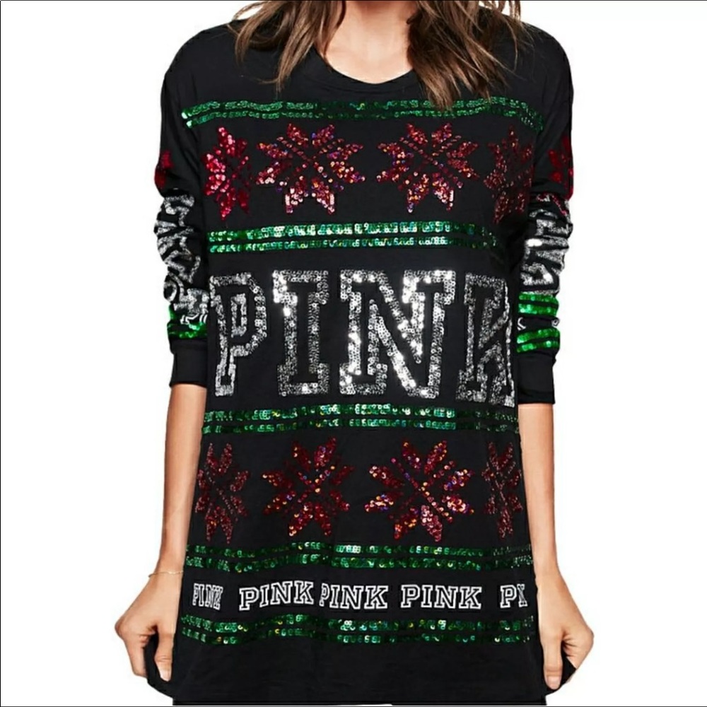 VS PINK holiday/Christmas shirt